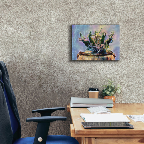 Image of 'Paris France Quadriga at Grand Palais' by Pedro Gavidia, Canvas Wall Art,16 x 12