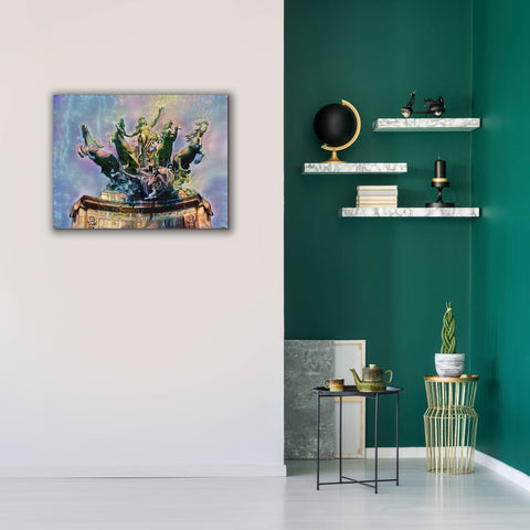 Image of 'Paris France Quadriga at Grand Palais' by Pedro Gavidia, Canvas Wall Art,34 x 26