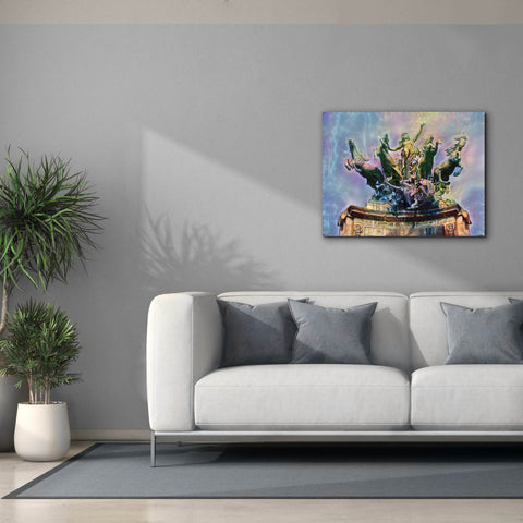 Image of 'Paris France Quadriga at Grand Palais' by Pedro Gavidia, Canvas Wall Art,34 x 26