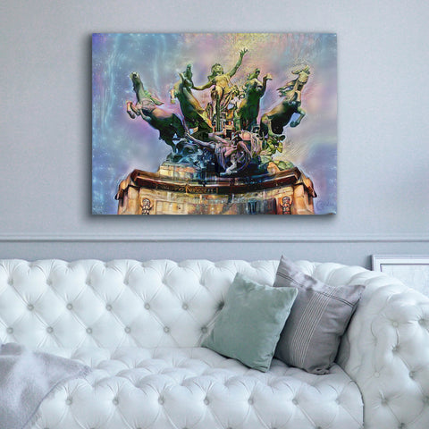 Image of 'Paris France Quadriga at Grand Palais' by Pedro Gavidia, Canvas Wall Art,54 x 40
