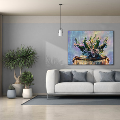 Image of 'Paris France Quadriga at Grand Palais' by Pedro Gavidia, Canvas Wall Art,54 x 40