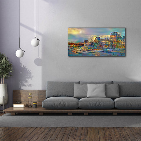 Image of 'Paris France Louvre Museum' by Pedro Gavidia, Canvas Wall Art,60 x 30