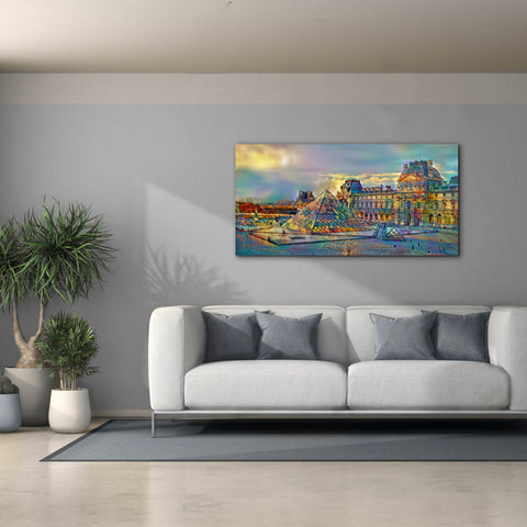 Image of 'Paris France Louvre Museum' by Pedro Gavidia, Canvas Wall Art,60 x 30