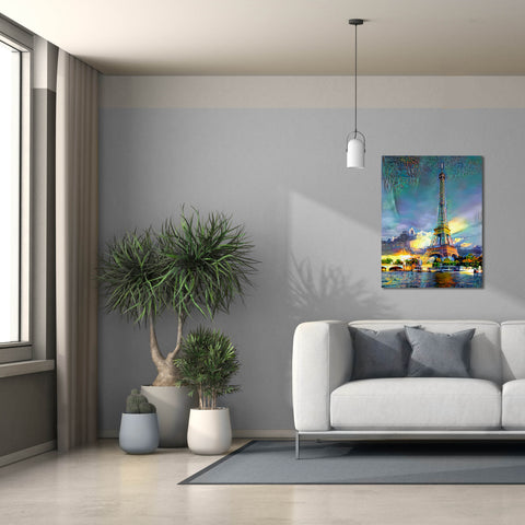 Image of 'Paris France Eiffel Tower' by Pedro Gavidia, Canvas Wall Art,26 x 34