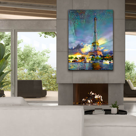 Image of 'Paris France Eiffel Tower' by Pedro Gavidia, Canvas Wall Art,40 x 54