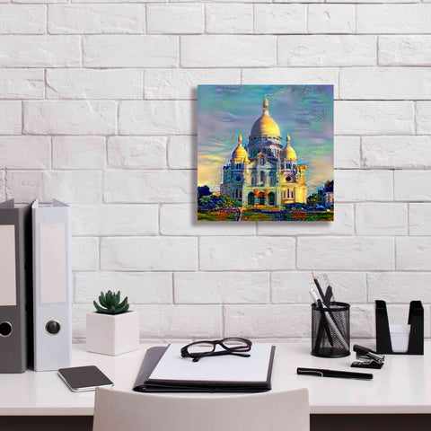 Image of 'Paris France Basilica of the Sacred Heart Sacre Coeur' by Pedro Gavidia, Canvas Wall Art,12 x 12