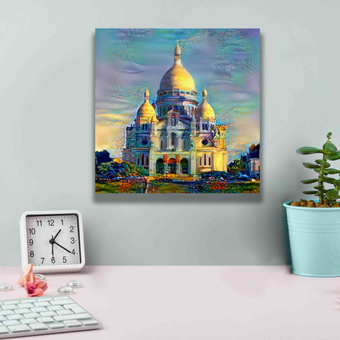 Image of 'Paris France Basilica of the Sacred Heart Sacre Coeur' by Pedro Gavidia, Canvas Wall Art,12 x 12