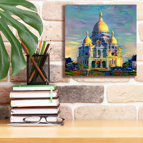 Image of 'Paris France Basilica of the Sacred Heart Sacre Coeur' by Pedro Gavidia, Canvas Wall Art,12 x 12