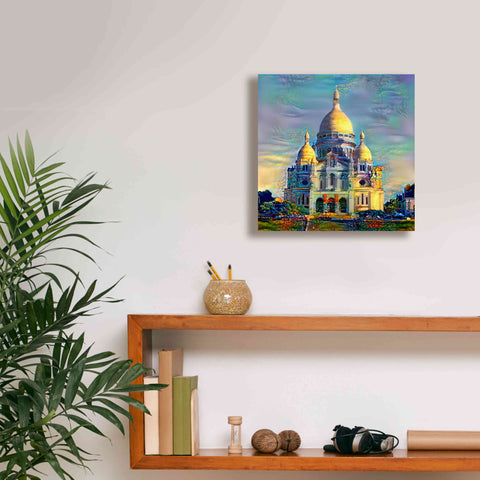 Image of 'Paris France Basilica of the Sacred Heart Sacre Coeur' by Pedro Gavidia, Canvas Wall Art,12 x 12
