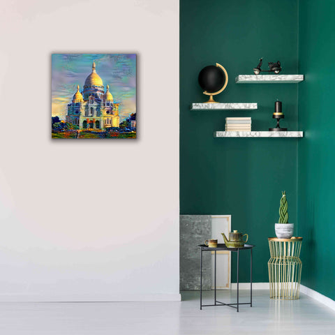 Image of 'Paris France Basilica of the Sacred Heart Sacre Coeur' by Pedro Gavidia, Canvas Wall Art,26 x 26