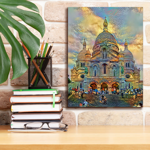 Image of 'Paris France Basilica of the Sacred Heart Sacre Coeur 2' by Pedro Gavidia, Canvas Wall Art,12 x 16