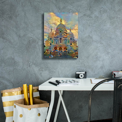 Image of 'Paris France Basilica of the Sacred Heart Sacre Coeur 2' by Pedro Gavidia, Canvas Wall Art,12 x 16