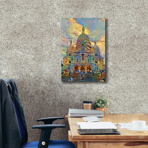 Image of 'Paris France Basilica of the Sacred Heart Sacre Coeur 2' by Pedro Gavidia, Canvas Wall Art,18 x 26