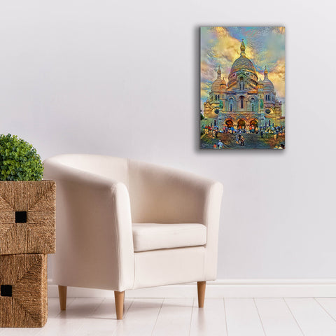 Image of 'Paris France Basilica of the Sacred Heart Sacre Coeur 2' by Pedro Gavidia, Canvas Wall Art,18 x 26