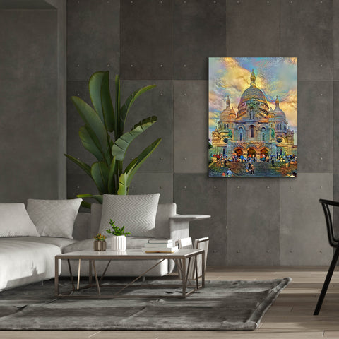 Image of 'Paris France Basilica of the Sacred Heart Sacre Coeur 2' by Pedro Gavidia, Canvas Wall Art,40 x 54