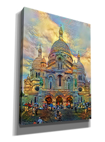 Image of 'Paris France Basilica of the Sacred Heart Sacre Coeur 2' by Pedro Gavidia, Canvas Wall Art