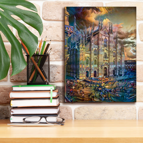Image of 'Milan Italy Domm Cathedral' by Pedro Gavidia, Canvas Wall Art,12 x 16