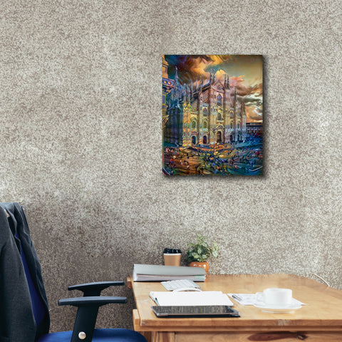Image of 'Milan Italy Domm Cathedral' by Pedro Gavidia, Canvas Wall Art,20 x 24
