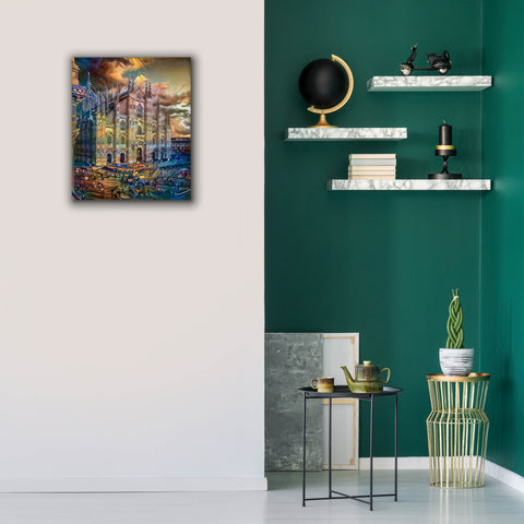 Image of 'Milan Italy Domm Cathedral' by Pedro Gavidia, Canvas Wall Art,20 x 24