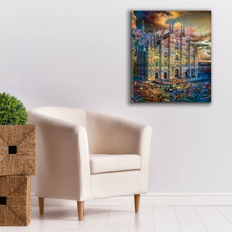 Image of 'Milan Italy Domm Cathedral' by Pedro Gavidia, Canvas Wall Art,26 x 30