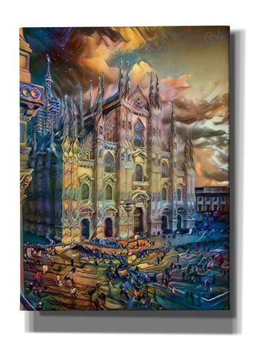 Image of 'Milan Italy Domm Cathedral' by Pedro Gavidia, Canvas Wall Art