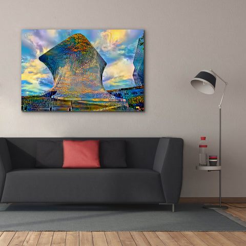 Image of 'Mexico City Soumaya Museum' by Pedro Gavidia, Canvas Wall Art,60 x 40