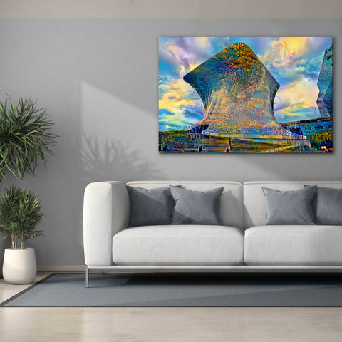 Image of 'Mexico City Soumaya Museum' by Pedro Gavidia, Canvas Wall Art,60 x 40