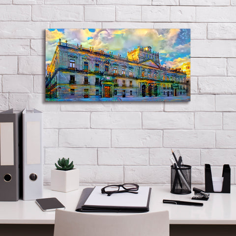 Image of 'Mexico City Palace of Mines' by Pedro Gavidia, Canvas Wall Art,24 x 12