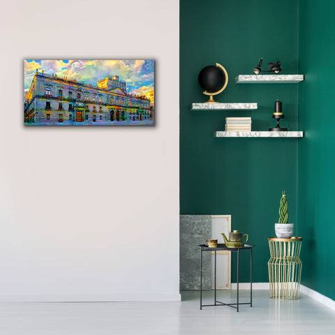 Image of 'Mexico City Palace of Mines' by Pedro Gavidia, Canvas Wall Art,40 x 20