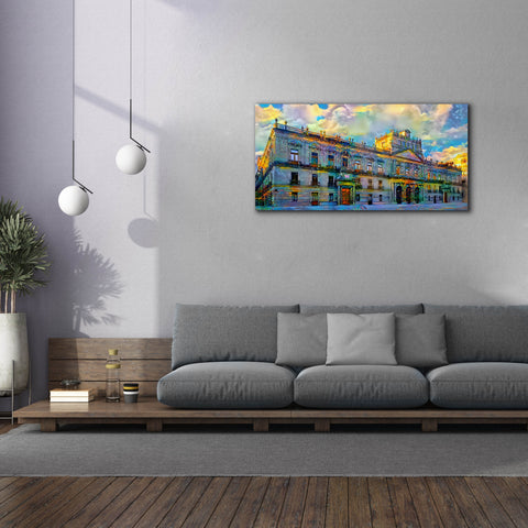 Image of 'Mexico City Palace of Mines' by Pedro Gavidia, Canvas Wall Art,60 x 30