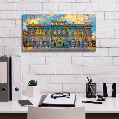 Image of 'Mexico City National Museum of Art' by Pedro Gavidia, Canvas Wall Art,24 x 12