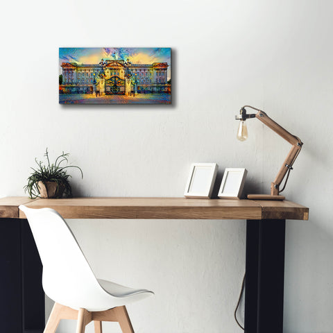 Image of 'London England Buckingham Palace' by Pedro Gavidia, Canvas Wall Art,24 x 12