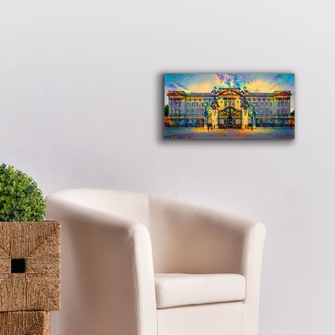 Image of 'London England Buckingham Palace' by Pedro Gavidia, Canvas Wall Art,24 x 12
