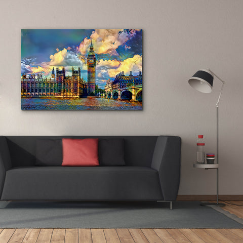 Image of 'London England Big Ben and Parliament' by Pedro Gavidia, Canvas Wall Art,60 x 40