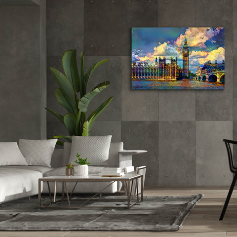 Image of 'London England Big Ben and Parliament' by Pedro Gavidia, Canvas Wall Art,60 x 40