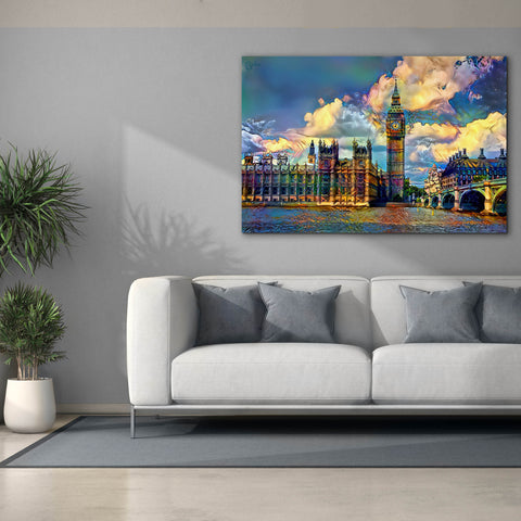 Image of 'London England Big Ben and Parliament' by Pedro Gavidia, Canvas Wall Art,60 x 40
