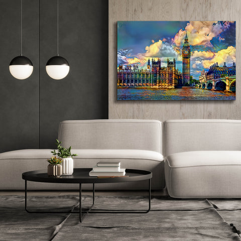 Image of 'London England Big Ben and Parliament' by Pedro Gavidia, Canvas Wall Art,60 x 40