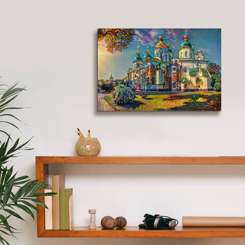 Image of 'Kyiv Ukraine Saint Sophia Cathedral' by Pedro Gavidia, Canvas Wall Art,18 x 12
