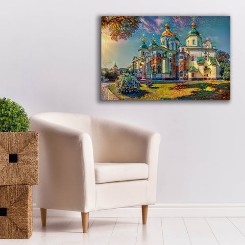 Image of 'Kyiv Ukraine Saint Sophia Cathedral' by Pedro Gavidia, Canvas Wall Art,40 x 26