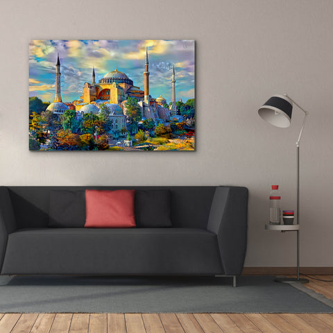 Image of 'Istanbul Turkey Hagia Sophia' by Pedro Gavidia, Canvas Wall Art,60 x 40