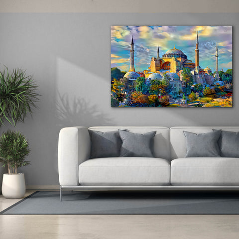 Image of 'Istanbul Turkey Hagia Sophia' by Pedro Gavidia, Canvas Wall Art,60 x 40