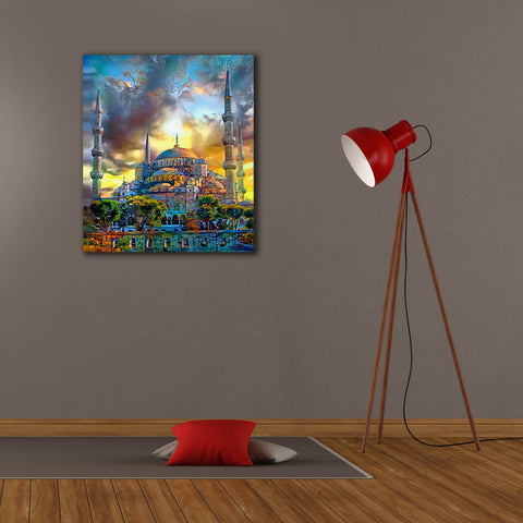 Image of 'Istanbul Turkey Blue Mosque' by Pedro Gavidia, Canvas Wall Art,26 x 30