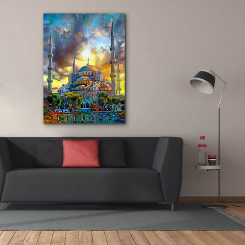 Image of 'Istanbul Turkey Blue Mosque' by Pedro Gavidia, Canvas Wall Art,40 x 54