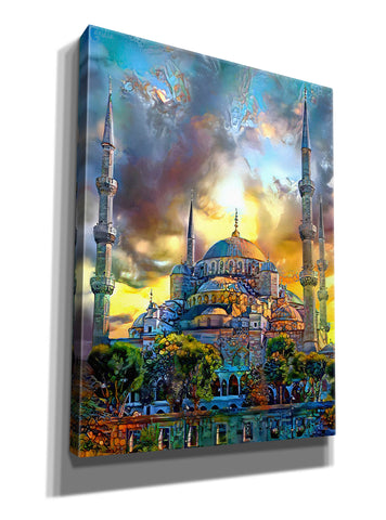 Image of 'Istanbul Turkey Blue Mosque' by Pedro Gavidia, Canvas Wall Art