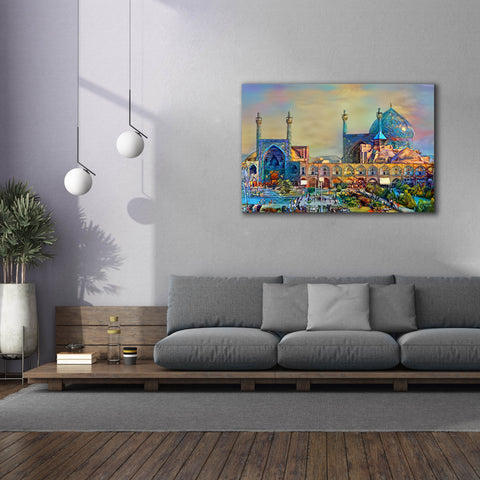Image of 'Isfahan Iran Imam Khomeini Mosque' by Pedro Gavidia, Canvas Wall Art,60 x 40