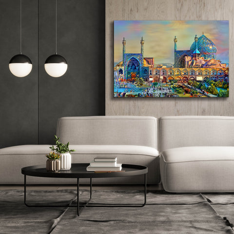 Image of 'Isfahan Iran Imam Khomeini Mosque' by Pedro Gavidia, Canvas Wall Art,60 x 40