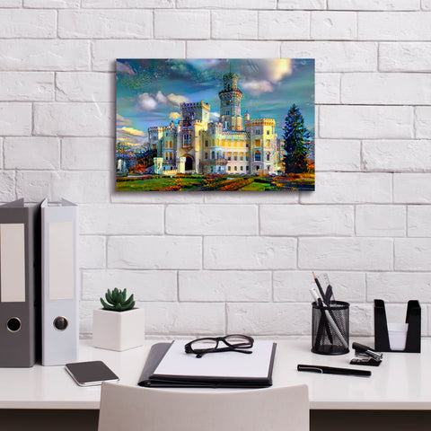 Image of 'Hluboka nad Vltavou Czech Republic Hluboka Castle' by Pedro Gavidia, Canvas Wall Art,18 x 12