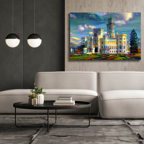 Image of 'Hluboka nad Vltavou Czech Republic Hluboka Castle' by Pedro Gavidia, Canvas Wall Art,60 x 40