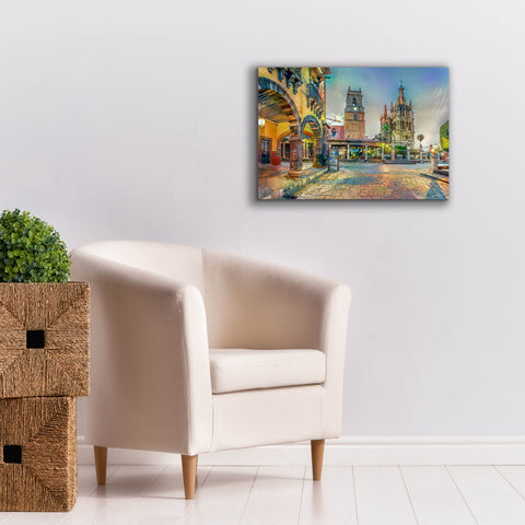 Image of 'Guanajuato Mexico San Miguel de Allende' by Pedro Gavidia, Canvas Wall Art,26 x 18