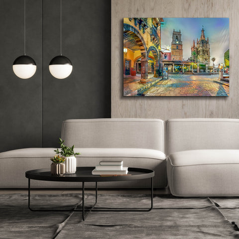 Image of 'Guanajuato Mexico San Miguel de Allende' by Pedro Gavidia, Canvas Wall Art,54 x 40